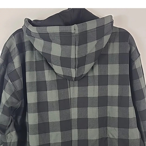 Fabletics Unisex Cozy Fleeced Hooded One Piece Everpine Buffalo Check Sz M - Picture 5 of 7